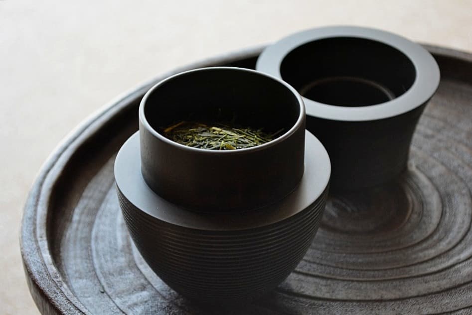 茶筒 KARMI (釜) ソジ / フキ / スミ ｜ 茶道の富士釜をイメージした 