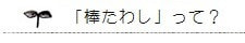 「棒たわし」って？