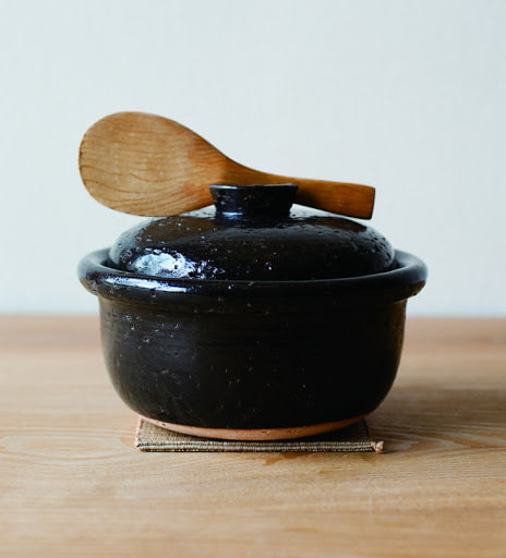 萬古焼の土鍋炊飯釜(カゴ・ご飯釜2合)<4th-market>
