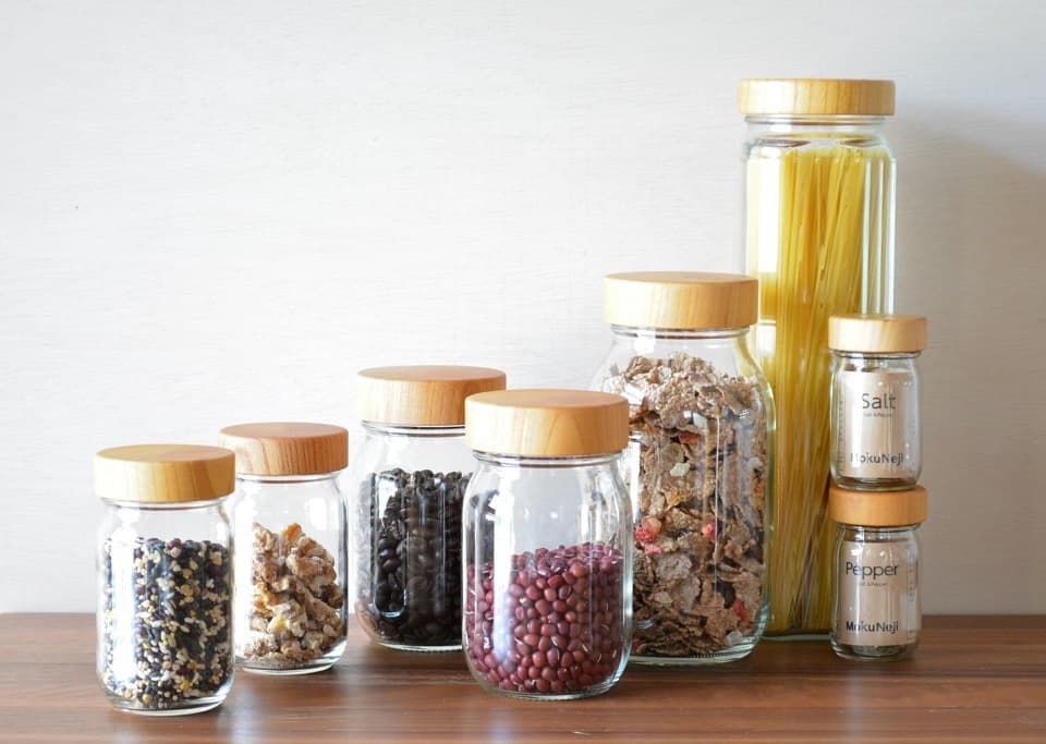 MokuNeji(モクネジ)のおしゃれな保存容器の数々