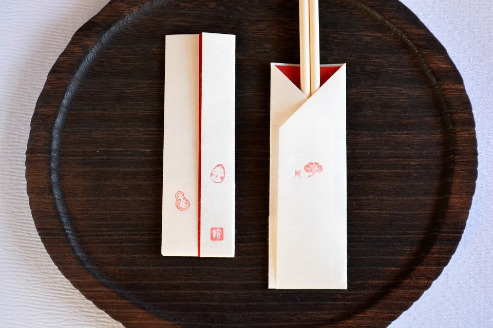 遊楽の印 × 箸袋 ＜工房 蓮＞ ｜ 暮らしのほとり舎