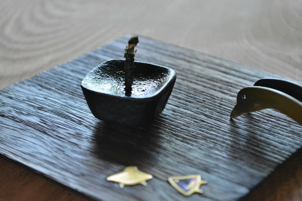 ろうそく等伯(3号)燃え残り