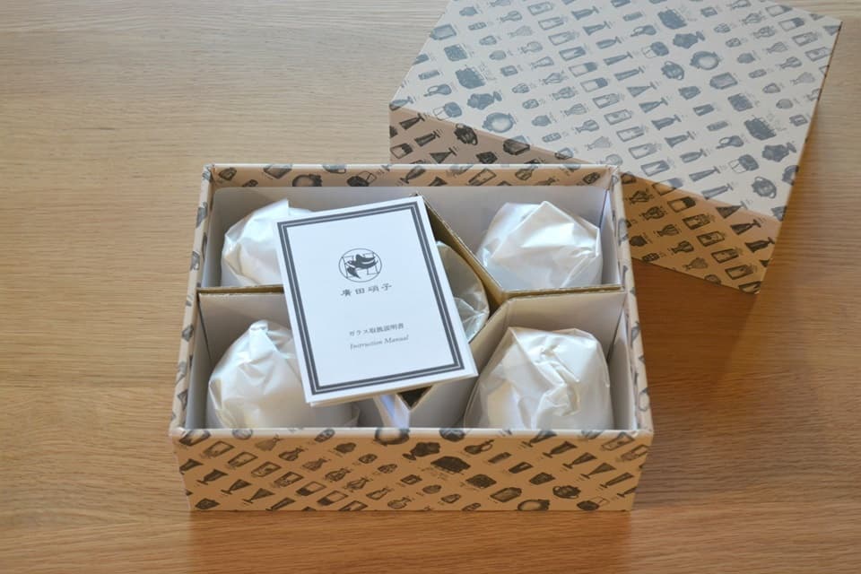 贈り物にも最適な大正浪漫硝子「冷茶・五客揃え」＜廣田硝子＞