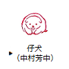 仔犬（中村芳中）