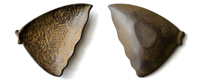 銘々皿「三角蝶」表裏