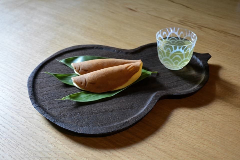 ひょうたん盆 × 大正浪漫硝子・冷茶 (波) ＜岩本清商店 × 廣田硝子＞ ｜ 暮らしのほとり舎