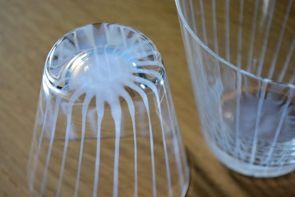 十草 オールドグラス 底 <廣田硝子> | 暮らしのほとり舎