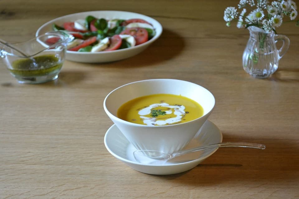 耐熱性ガラススプーン × カボチャポタージュ <廣田硝子> | 暮らしのほとり舎