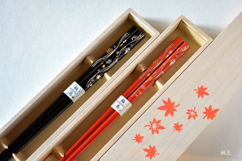輪島うるし箸 雪月風花 (楓花) ＜橋本幸作漆器店＞ ｜ 暮らしのほとり舎