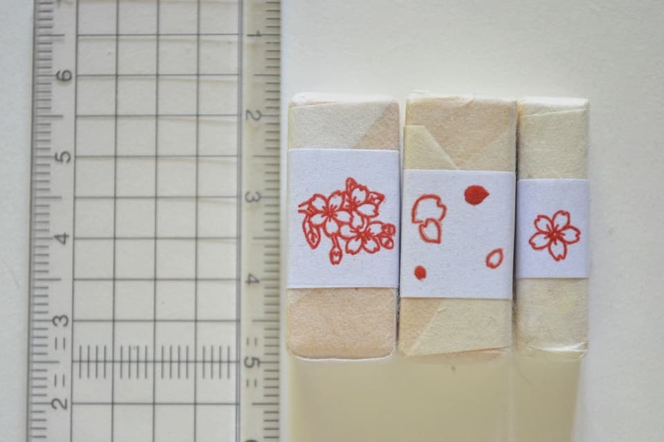遊楽の印「桜」シリーズ 陰影・寸法サイズ＜工房 蓮＞