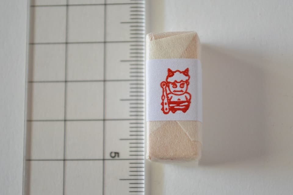 遊楽の印「鬼に金棒」 印影・サイズ・寸法 ＜工房 蓮＞ ｜ 暮らしのほとり舎