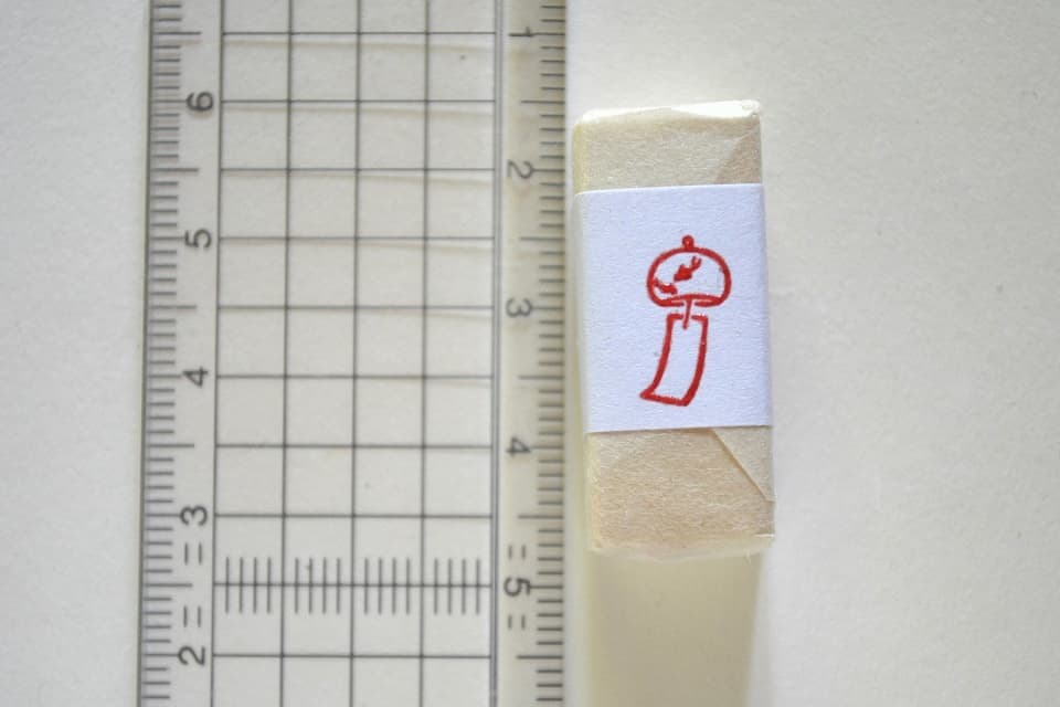 遊楽の印「風鈴」 印影・サイズ・寸法 ＜工房 蓮＞｜暮らしのほとり舎