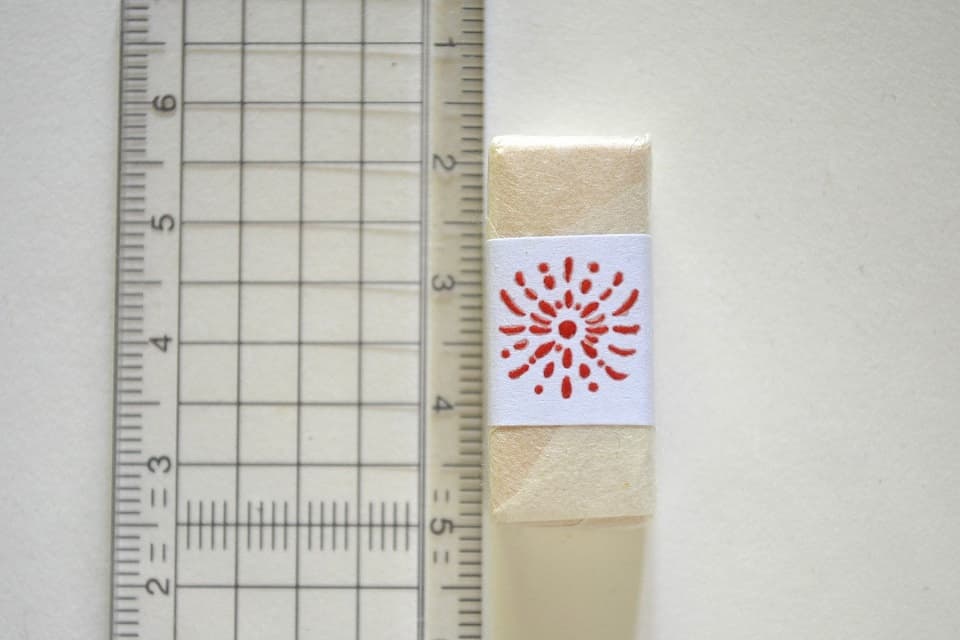 遊楽の印「花火」 印影・サイズ・寸法 ＜工房 蓮＞｜暮らしのほとり舎