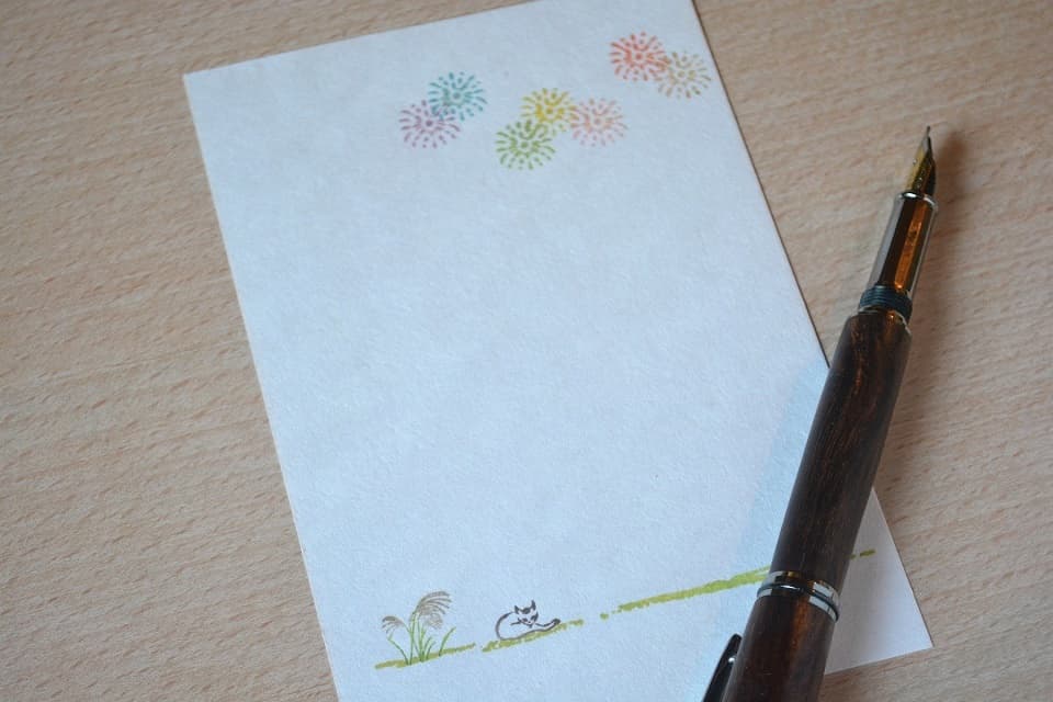 遊楽の印「花火」× はがき|暮らしのほとり舎