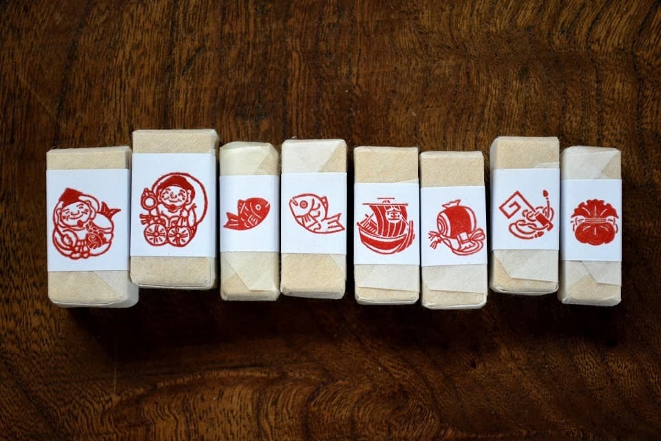 「七福神・宝尽くし」シリーズ (遊楽の印) <工房 蓮>|暮らしのほとり舎