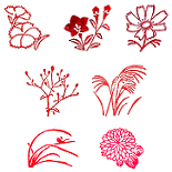 秋の草花 (遊楽の印)｜暮らしのほとり舎