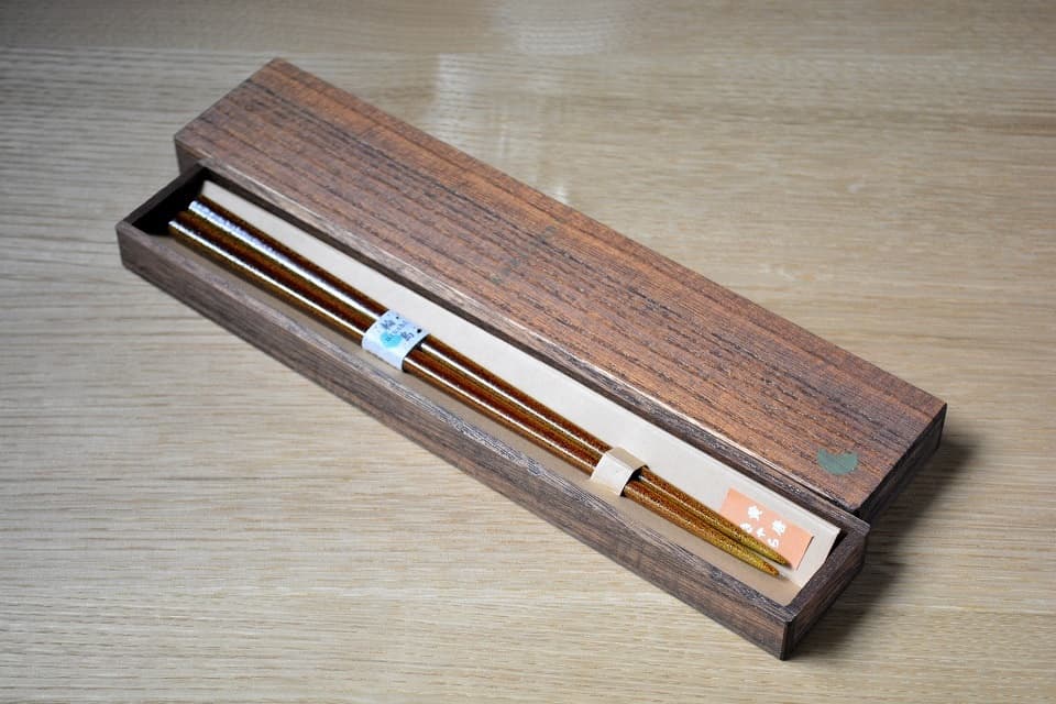 輪島うるし箸・WABI SABI「黄唐」＜橋本幸作漆器店＞