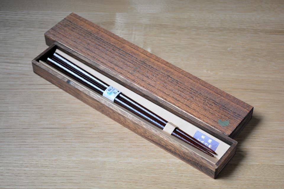 輪島うるし箸・WABI SABI「栗梅」