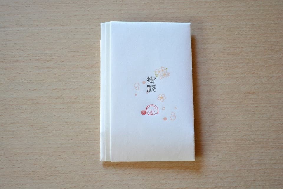 【使用例】遊楽の印｜桜×さくら花びら×ちび桜［金封］