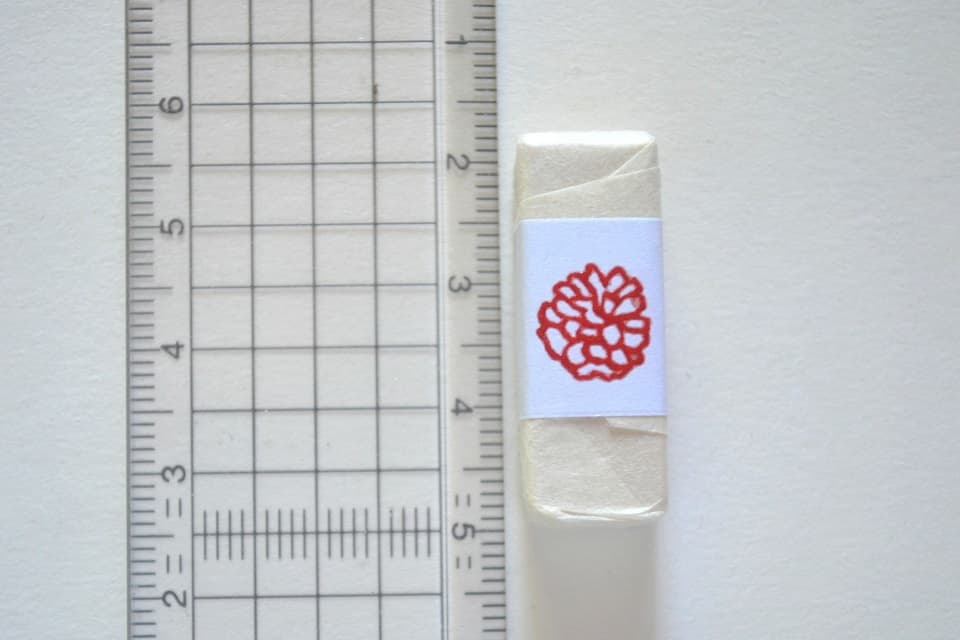 遊楽の印「まつぼっくり」 印影・サイズ・寸法＜工房 蓮＞