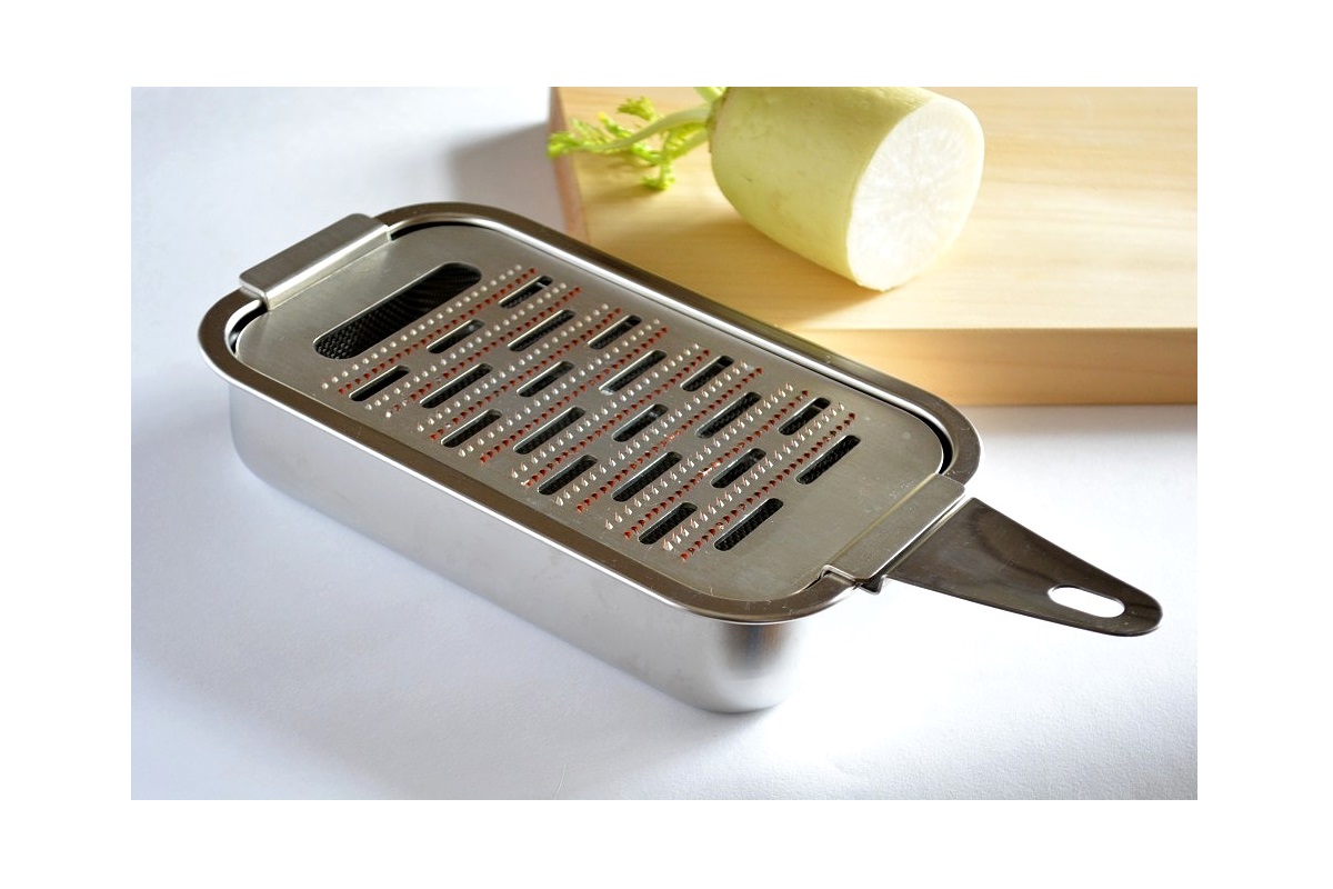 銅おろし金 (箱型) ｜ 女性におすすめの受け皿付きで使いやすい機能性