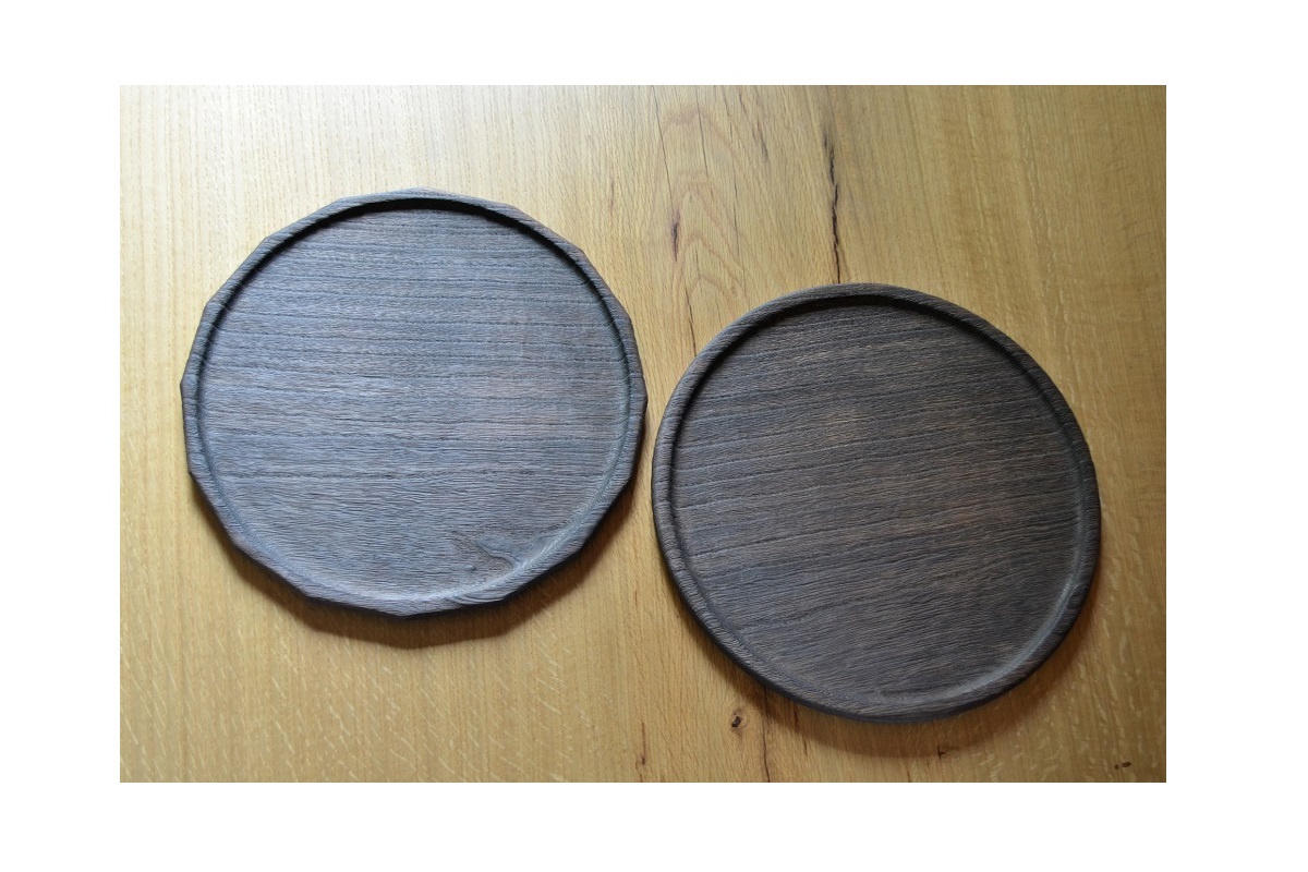 丸盆 / 十六角盆 ｜ 天然木・桐製の大きめサイズのお盆