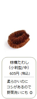 棕櫚たわし（小判型 中）＜山本勝之助商店＞