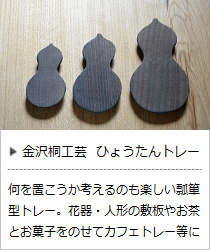 ひょうたんトレー（小・中・大・セット）＜岩本清商店＞の商品詳細へ