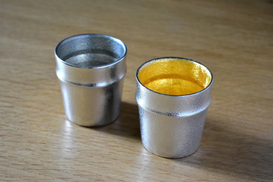 本錫製ぐい呑み・竹（金・銀）の商品詳細へ